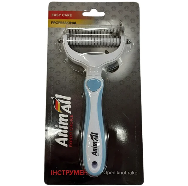 Колтунорез AnimAll Groom для собак и кошек, голубой