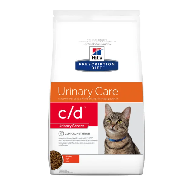 Сухой корм Hill's Prescription Diet Feline c/d Urinary Stress, для кошек с идиопатическим циститом, с курицей, 4 кг