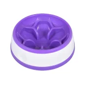 Миска-цветок AnimAll для медленного кормления, круглая, 300 мл, лавандово-белая