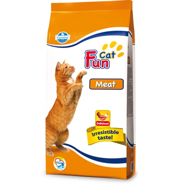 Повнораціонний сухий корм Farmina Fun Cat, для дорослих котів, з м'ясом, 20 кг