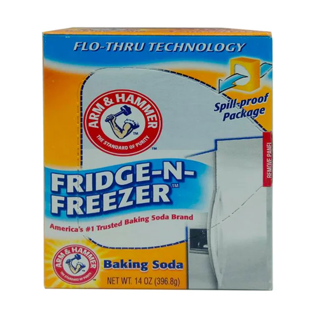Дезодорант Arm & Hammer для холодильника и морозильной камеры, в виде порошка, с пищевой содой, 397 г