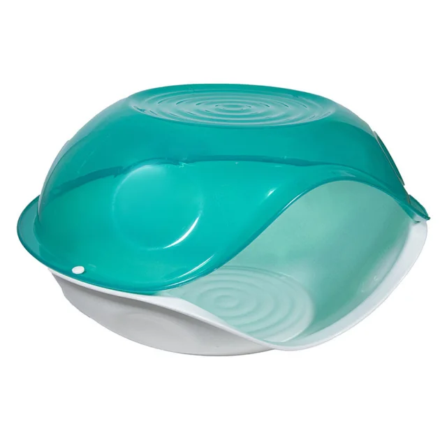 Домик-пещера Georplast Transparent для кошек и собак, 57×48×32 см, зелёный