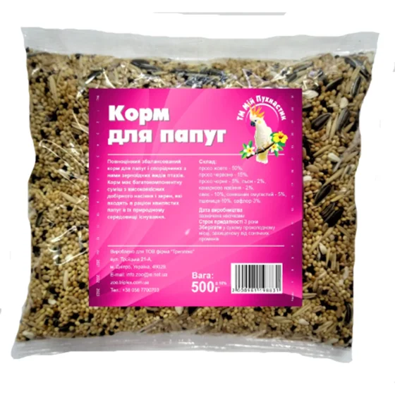 Корм Мій Пухнастик, для папуг