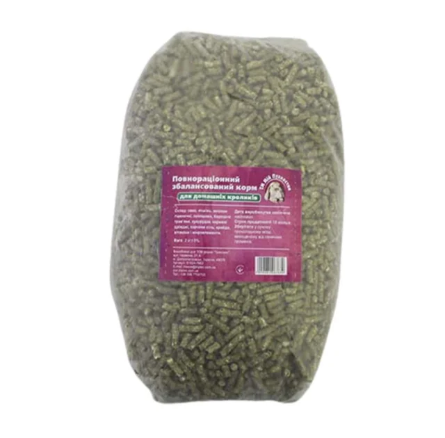 Полнорационный корм Мой пушистик, для кроликов, 2 кг