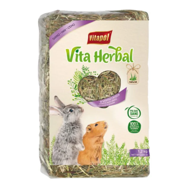 Сено Vitapol Vita Herbal для грызунов, 1.2 кг
