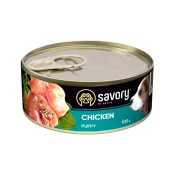 Вологий корм для цуценят Savory, з куркою, 100 г Вологий корм для цуценят Savory, з куркою, 100 г