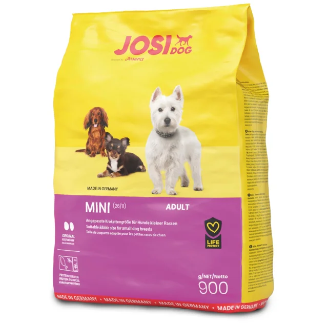 Сухий корм Josera JosiDog Mini для дорослих собак мініатюрних порід, з качкою, птицею і рисом, 900 г