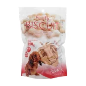 Ласощі DoggyMan biscuits strawberry, фруктове печиво, з полуницею для собак, 220 г