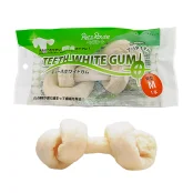 Жувальні ласощі Petz Route Teeth White Gum, кістка для чищення зубів, для собак, M, 1×114 г