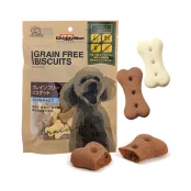 Ласощі DoggyMan Biscuits Milk&Carob, беззерновий бісквіт з молоком та керобом, для собак, 140 г