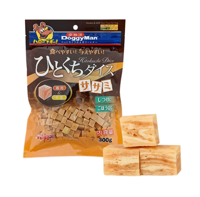 Ласощі DoggyMan Chicken&Milk Dice Treats, курячі кубики з молоком, для собак, 300 г