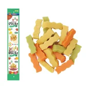 Ласощі DoggyMan Wave Shaped Cheese Snack Mixed Flavor, сирні палички мікс, хвилі, для собак, 4×20 г