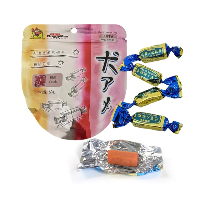 Ласощі DoggyMan Deli Cube Duck, цукерки кубики, з качкою, для собак, 60 г