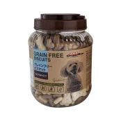 Ласощі DoggyMan Biscuits Milk&Carob, беззерновий бісквіт з молоком та керобом, для собак, 580 г