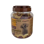 Ласощі DoggyMan Biscuits Purple sweet potato&sweet potato, беззерновий бісквіт, з бататом для собак, 580 г