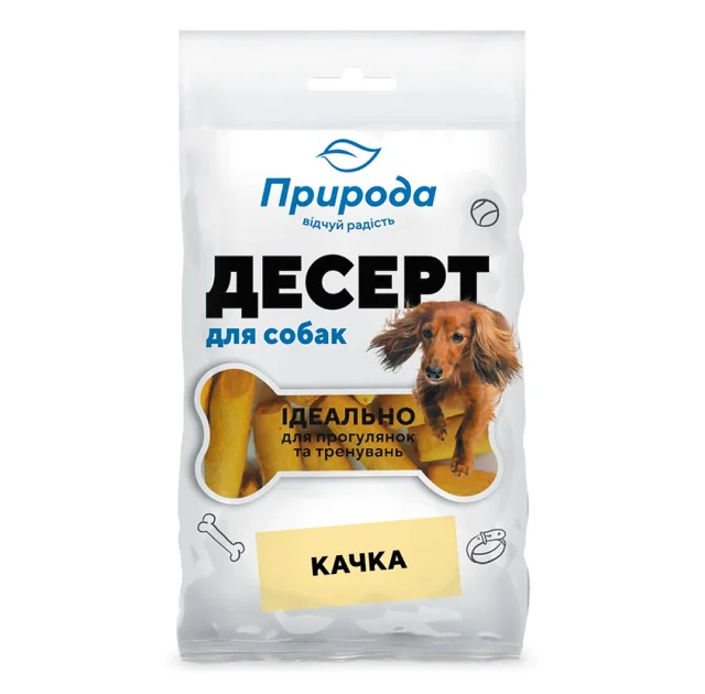 Лакомство Природа Десерт для собак, с уткой, 550 г