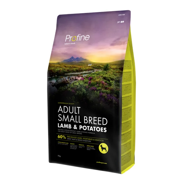 Сухой корм Profine Adult Small Brid для взрослых собак мелких пород, с ягненком и картошкой, 8 кг