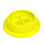 Миска Georplast Adagio Small для собак, пластик, 21.5×20.5×5.5 см, желтая