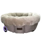 Лежак AnimAll Mary M Beige для собак, бежевий, 60×60×17 см Лежак AnimAll Mary M Beige для собак, бежевий, 60×60×17 см