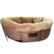 Лежак AnimAll Mary S Brown для собак, коричневий, 50×50×15 см Лежак AnimAll Mary S Brown для собак, коричневий, 50×50×15 см
