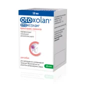 Ушные капли KRKA Отоксолан для лечения отита у собак, 10 мл