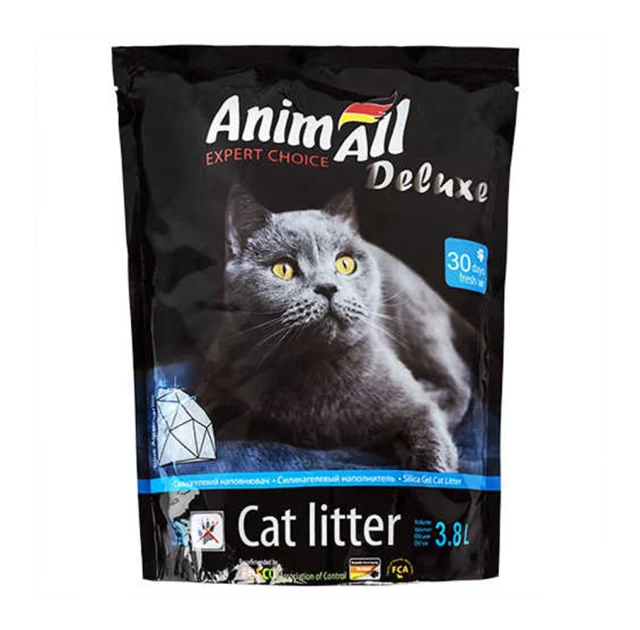 Силікагелевий наповнювач AnimAll Блакитна Долина, для котів, 3.8 л (1.6 кг)