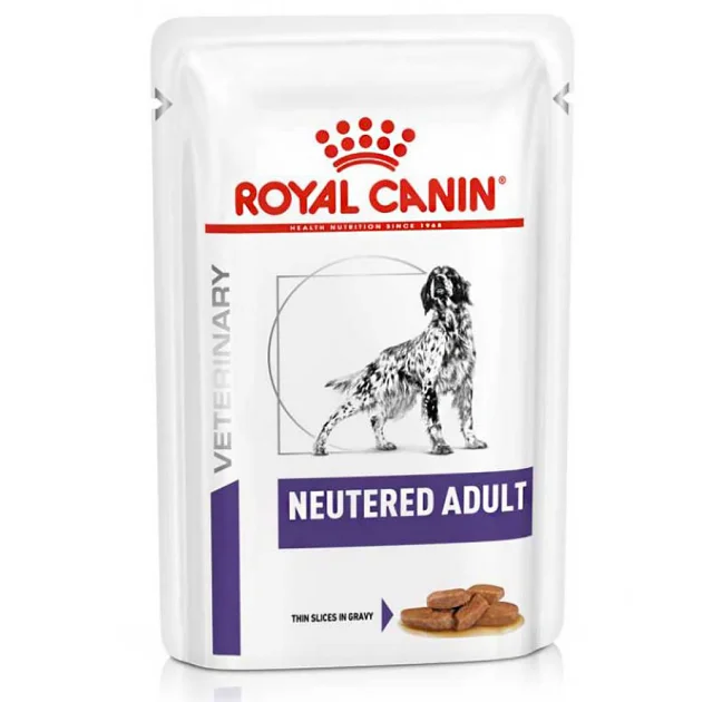 Вологий корм Royal Canin Neutered Adult Dog для дорослих кастрованих собак, шматочки в соусі, 100 г