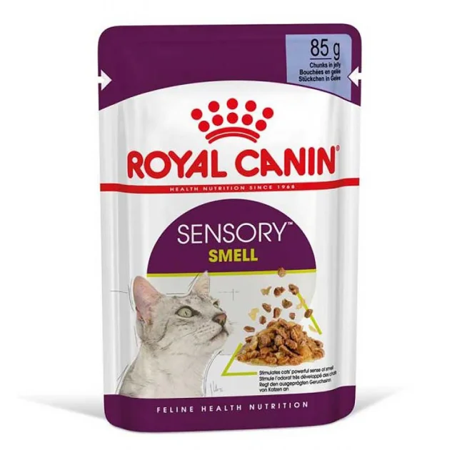 Вологий корм Royal Canin Sensory Smell Jelly для котів вибагливих до аромату, шматочки в желе, 85 г