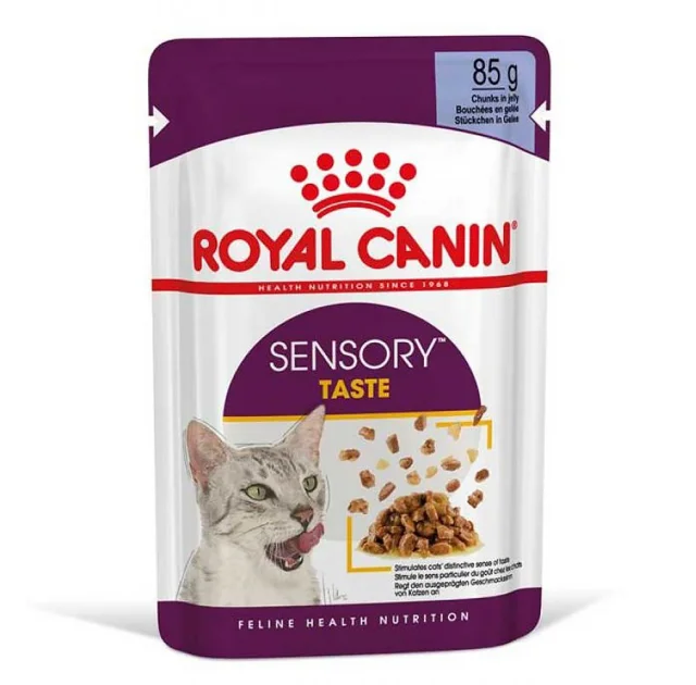 Влажный корм Royal Canin Sensory Taste Jelly для кошек привередливых ко вкусу, кусочки в желе, 85 г