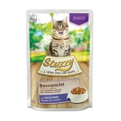 Влажный корм Mister Stuzzy Cat Sterilized Turkey с индейкой в соусе, для стерилизованных кошек, 85 г