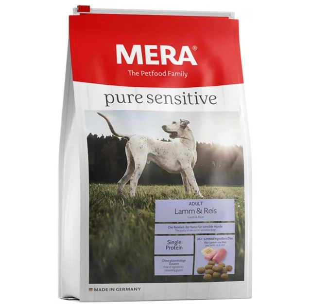 Сухой корм Mera Pure Sensitive Adult Lamm&Reis для взрослых собак, с ягненком и рисом, 1 кг