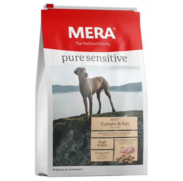 Сухий корм Mera Pure Sensitive Adult Truthahn&Reis для собак, з індичкою та рисом, 1 кг