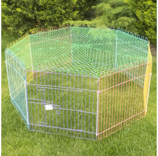 Клітка-манеж AnimAll 3008 для цуценят, металева, 8 секцій по 62×62 см