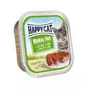 Консервы Happy Cat Duo Geflugel&Lamm для кошек, паштет в соусе с птицей и ягненком, 100 г