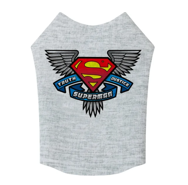 Майка WAUDOG Clothes для собак, рисунок "Супермен, правда, справедливость", XS25