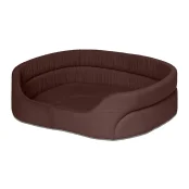 Лежанка Теремок для животных, размер S, 34×45×14 см, коричневая