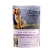 Вологий корм Carpathian Pet Food Meat mix in sauce для дорослих собак малих порід, м'ясний мікс у соусі, 100 г