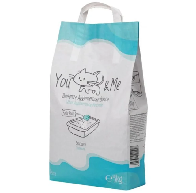Бентонітовий наповнювач You and me для котів, без аромату, 5 кг