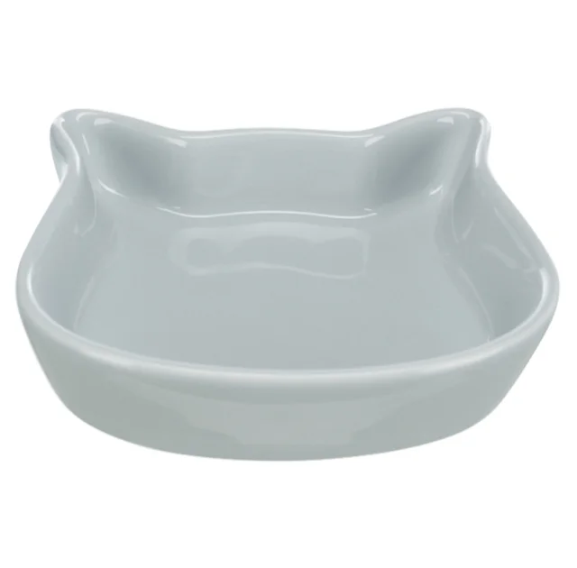Миска Trixie в формі котячої голови для котів, кераміка, 0,25 l / 12 см