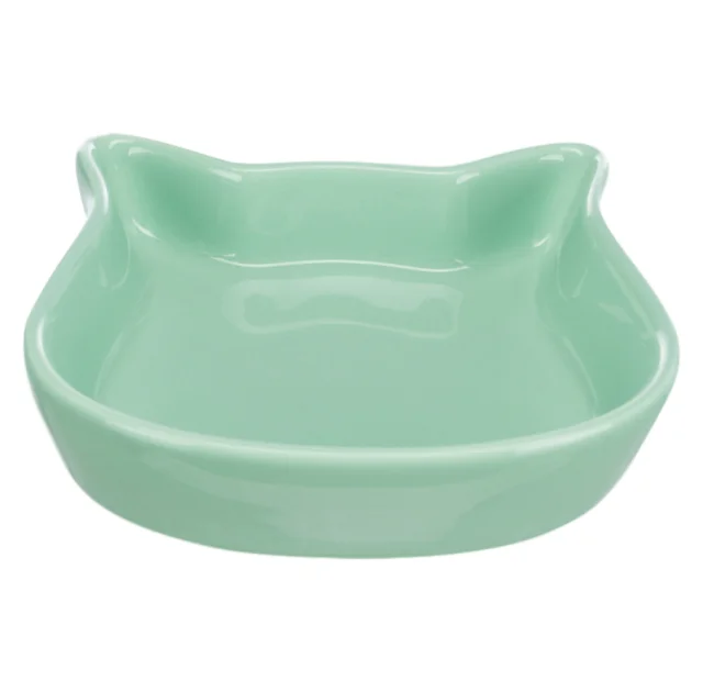 Миска Trixie в формі котячої голови для котів, кераміка, 0,25 l / 12 см