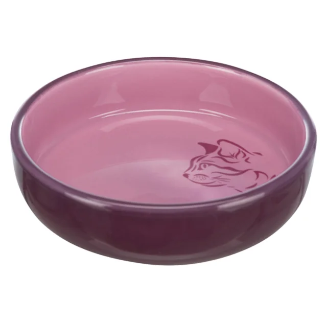 Миска Trixie для коротконосі порід котів, кераміка, 0,3 л / 15 см