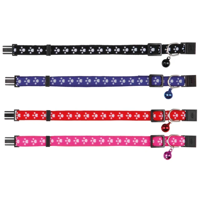 Нашийник нейлоновий регульований Trixie з дзвіночком, для кішок