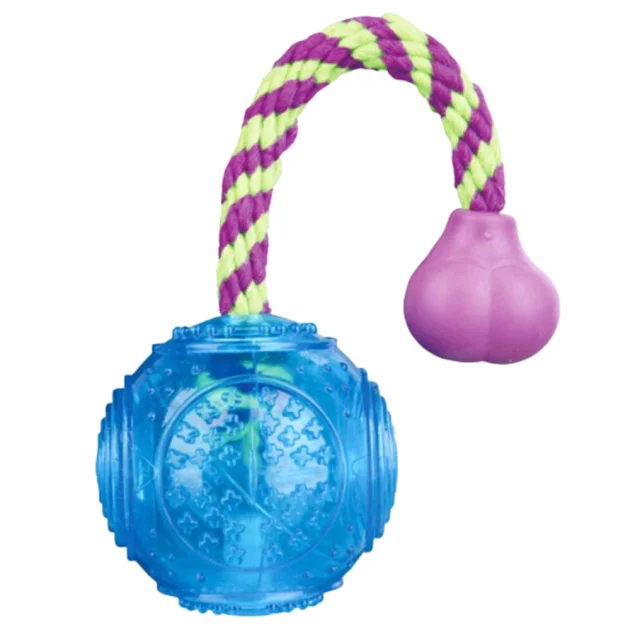 Игрушка Trixie мяч на канате, для собак, 7×25 см