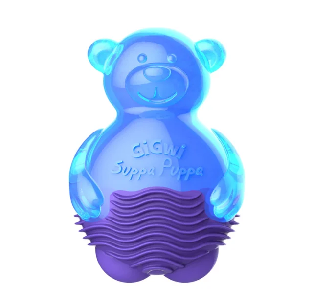 Игрушка GiGwi Suppa Puppa, для щенка, для зубов, мишка с пищалкой, резина, 9 см