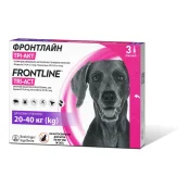 Капли Boehringer Ingelheim Frontline TRI-ACT от блох и клещей для собак, L, 20-40 кг, цена за 1 пипетку