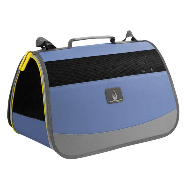 Сумка-переноска Collar для собак и кошек весом до 6 кг, нейлон, серая, 42×24×26 см