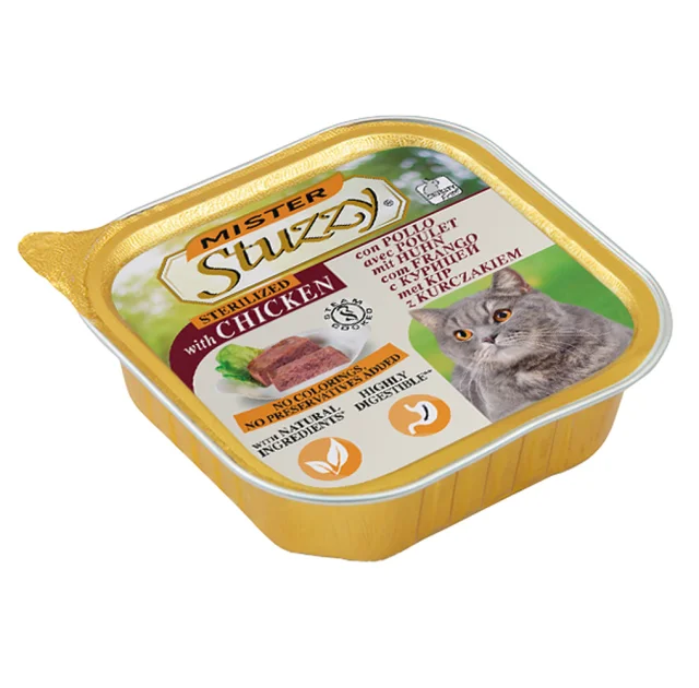 Консервы Mister Stuzzy Cat Sterilized для стерилизованных кошек и кастрированных котов, паштет, 100 г