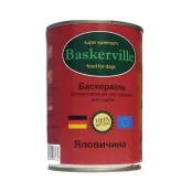 Вологий корм Baskerville для собак, яловичина 400 г