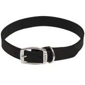 Шкіряний нашийник Coastal Circle T Leather Town для собак, чорний, 2.5×60 см