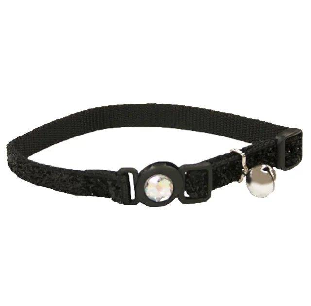 Безпечний нашийник Coastal Fashion Safe Cat для котів, чорний, 1×30 см